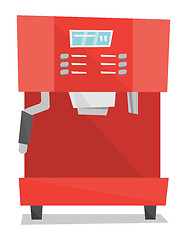 Image showing Modern coffee machine vector illustration.
