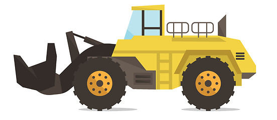 Image showing Large yellow dredge vector illustration.