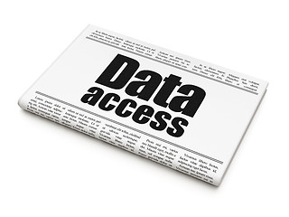 Image showing Data concept: newspaper headline Data Access