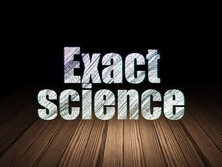 Image showing Science concept: Exact Science in grunge dark room