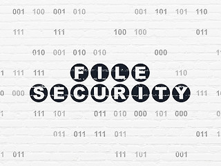 Image showing Privacy concept: File Security on wall background