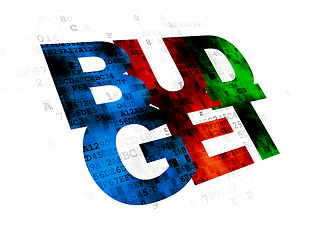 Image showing Banking concept: Budget on Digital background