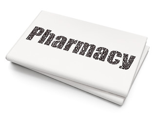 Image showing Medicine concept: Pharmacy on Blank Newspaper background