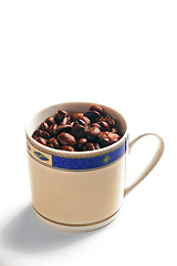 Image showing coffee beans cup