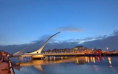 Image showing The Samuel Beckett Bridge 