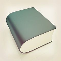 Image showing Glossy Book Icon isolated on a white background . 3D illustratio