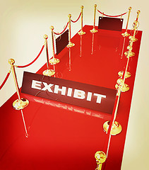 Image showing Exhibition for you success. 3D illustration. Vintage style.