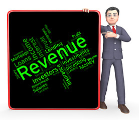 Image showing Revenue Word Represents Words Wordcloud And Revenues
