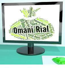 Image showing Omani Rial Indicates Forex Trading And Banknote