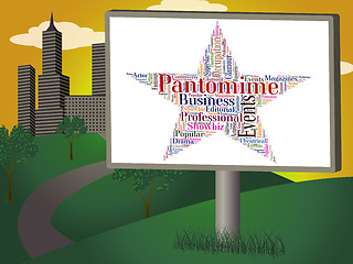 Image showing Pantomime Star Represents Stage Theaters And Dramas