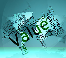 Image showing Value Words Means Quality Assurance And Approve