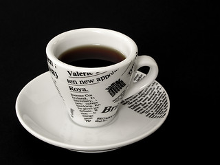 Image showing Coffee on Black