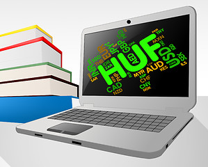 Image showing Huf Currency Indicates Exchange Rate And Coinage