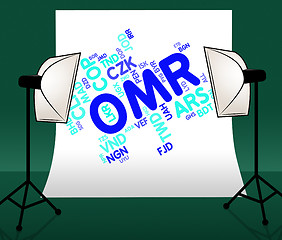 Image showing Omr Currency Means Oman Rials And Coin