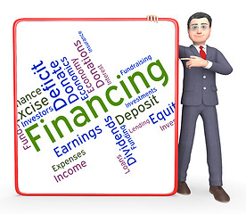 Image showing Financing Word Indicates Profit Trading And Accounting