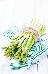 Image showing raw asparagus