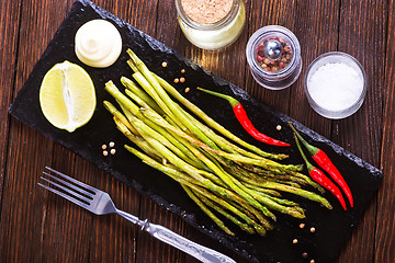 Image showing fried asparagus