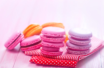 Image showing Color macaroons