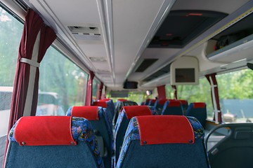 Image showing Interior of a bus