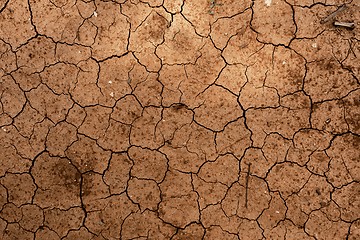 Image showing Dry soil closeup