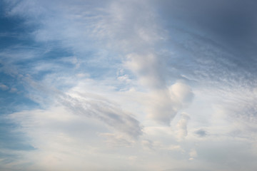 Image showing Beautiful sky with fluffy clouds