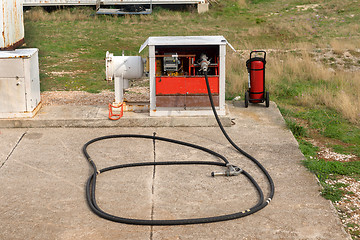 Image showing Gasoline nozzle and hose