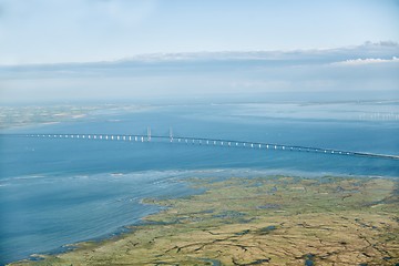 Image showing Green terrian aerial view