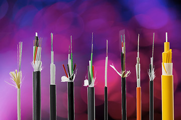 Image showing Fiber optical cable collection