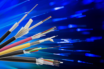 Image showing Fiber optical cable collection