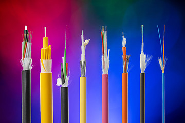 Image showing Fiber optical cable collection