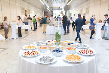 Image showing Coffee break at conference meeting.