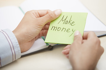 Image showing Make money