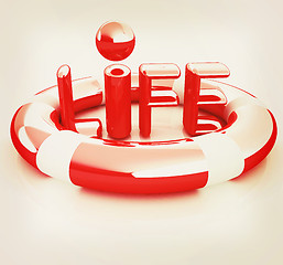 Image showing Concept of life-saving.3d illustration. Global . 3D illustration