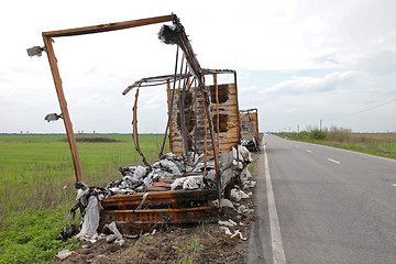 Image showing Trailer After Fire