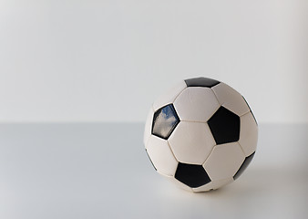 Image showing close up of football or soccer ball