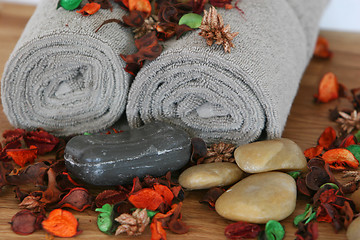 Image showing soap and stones