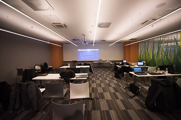 Image showing empty it classroom