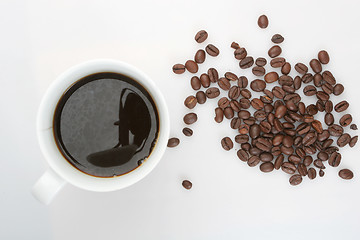 Image showing coffee and beans