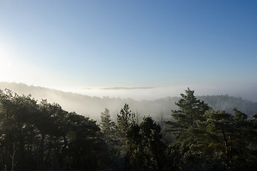 Image showing fog over the valley