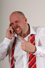 Image showing angry man talking