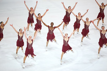 Image showing Team USA One with hands up