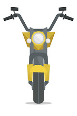 Image showing Classic retro motorcycle vector illustration.