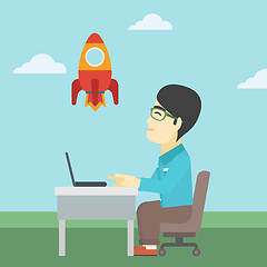 Image showing Business start up vector illustration.