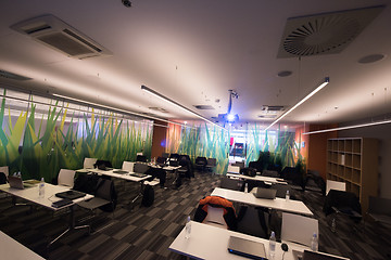 Image showing empty it classroom