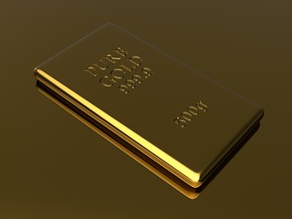 Image showing Golden bars background