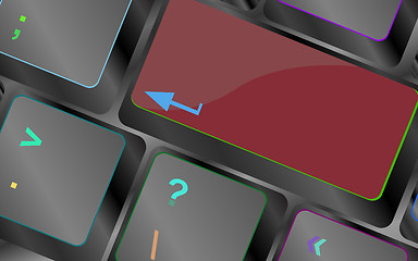 Image showing vector blank keyboard key vector keyboard key. keyboard button. Vector illustration