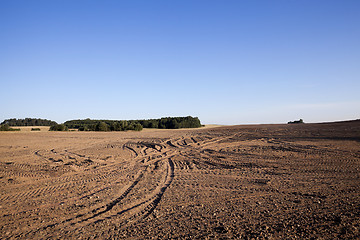 Image showing plowed agricultural field