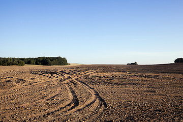 Image showing plowed agricultural field