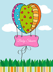 Image showing Beautiful baby shower card