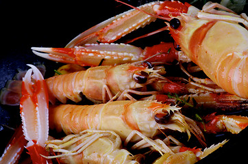 Image showing Delicious Roasted Langoustines